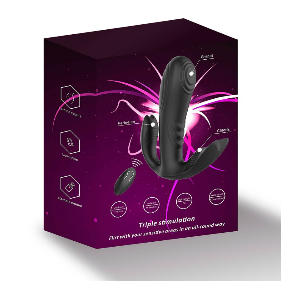 Vibrador Panty Triple Estimulacion Clítoris, Punto G Y Zona Perianal